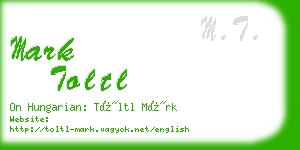 mark toltl business card